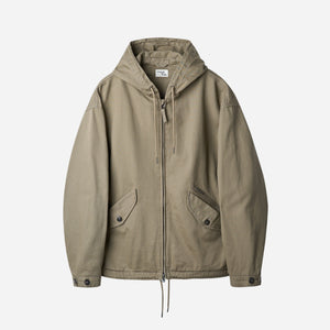 Rough Side - HILL CANVAS PARKA JACKET - SAND -  - Main Front View