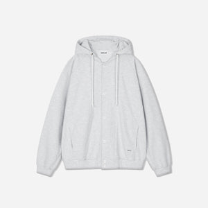 Anglan - RAGLAN SWEAT HOODIE JACKET - MELANGE GREY -  - Main Front View