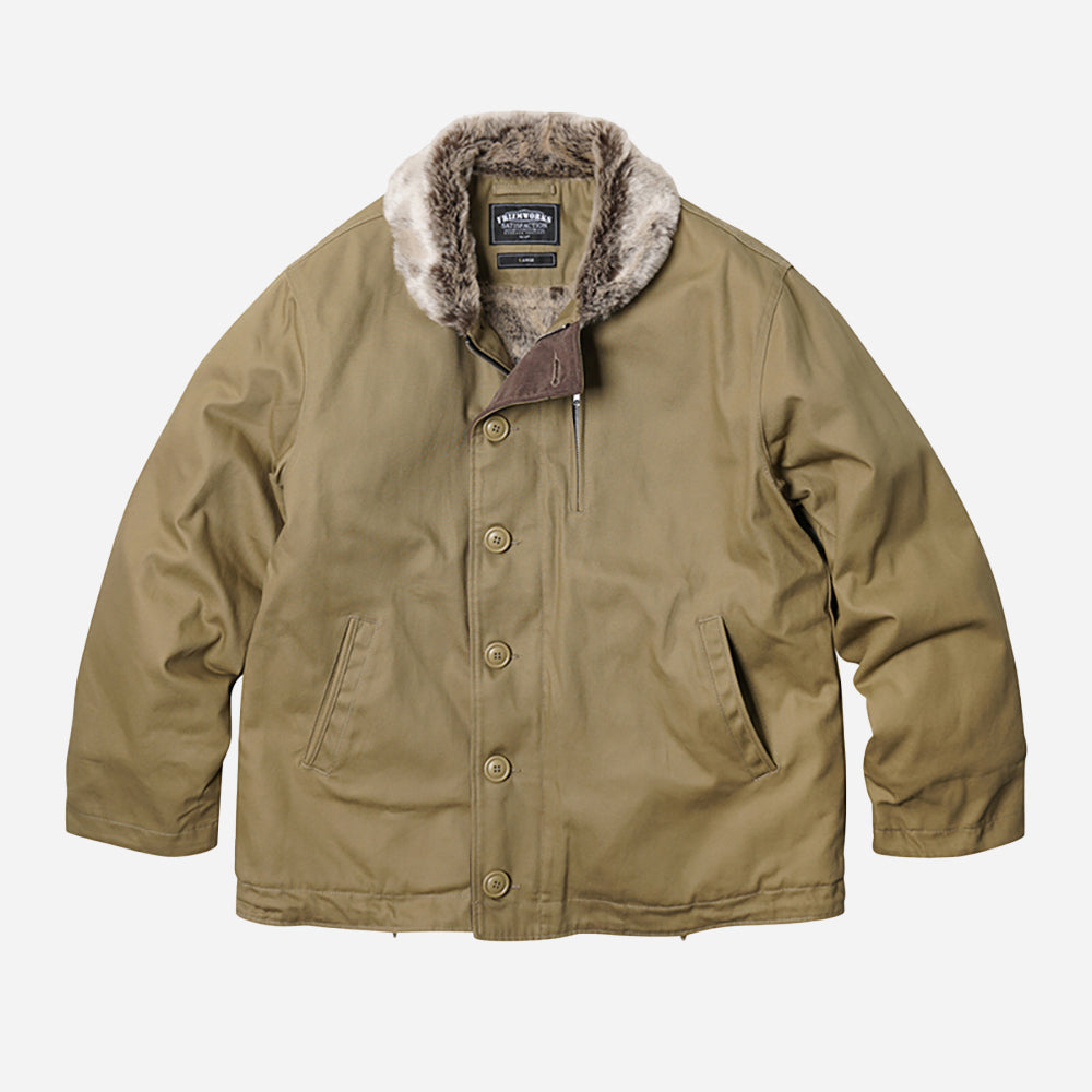 Frizmworks EDGAR N-1 DECK JACKET BEIGE The Great Divide
