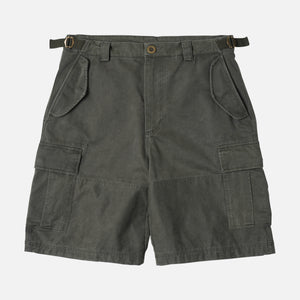 Frizmworks - FADED COTTON CARGO SHORTS - OLIVE -  - Main Front View