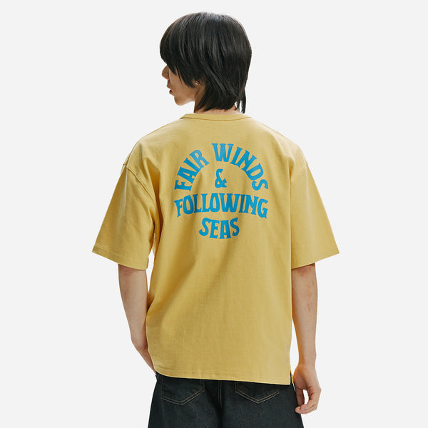 FAIR WINDS & FOLLOWING SEAS TEE - YELLOW