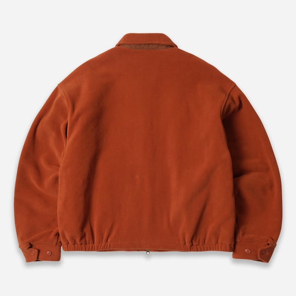 FLEECE DRIZZLER JACKET - BRICK