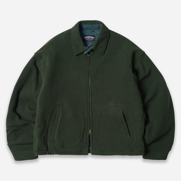 FLEECE DRIZZLER JACKET - DARK GREEN