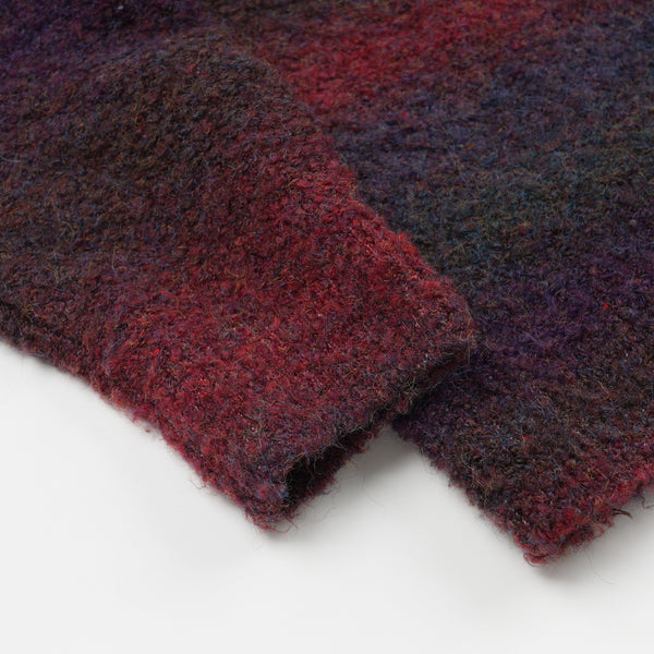 GRADATION BOUCLE KNIT - PURPLE MIX EAN