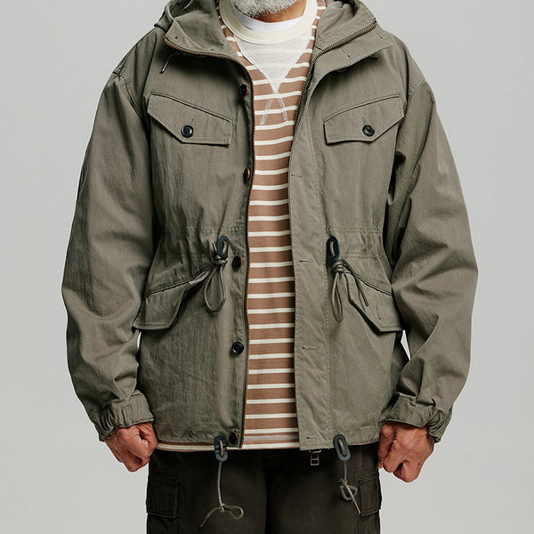 FRENCH M47 PARKA JACKET - OLIVE GREY