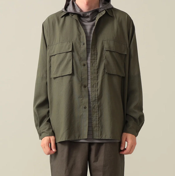 GUNN DOT AIR OVERSHIRT - OLIVE