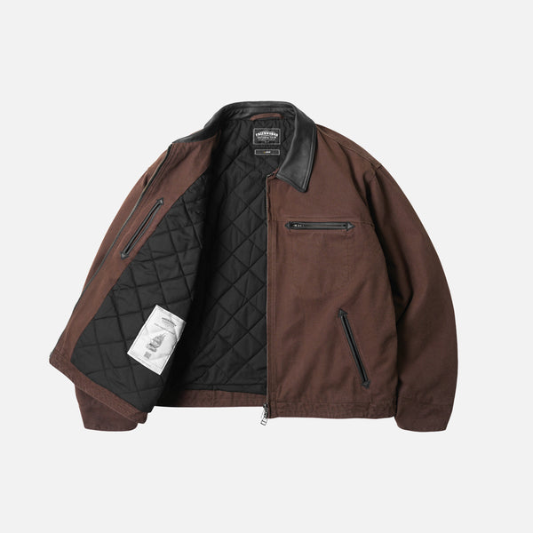 Frizmworks Heavy Canvas Destroyed Work Jacket - Brown