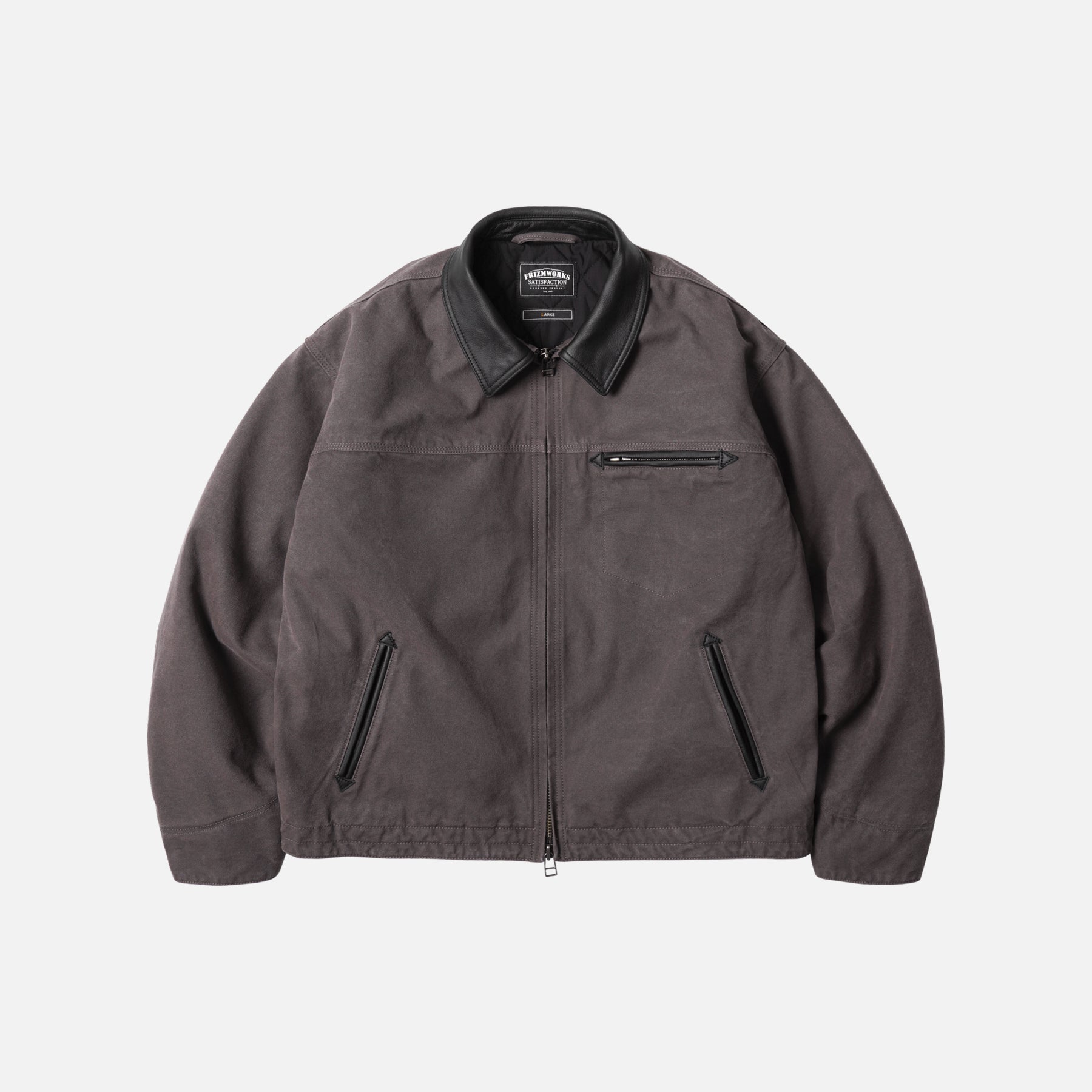 Frizmworks HEAVY CANVAS DESTROYED WORK JACKET - MUD - The Great Divide