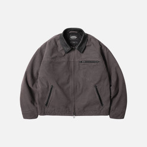 Frizmworks - HEAVY CANVAS DESTROYED WORK JACKET - MUD -  - Main Front View