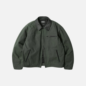 Frizmworks - HEAVY CANVAS DESTROYED WORK JACKET - OLIVE -  - Main Front View