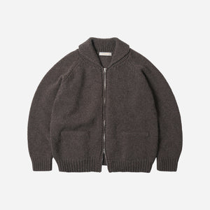 Frizmworks - Frizmworks Heavy Cowichan Zip Up Cardigan - Sephia -  - Main Front View