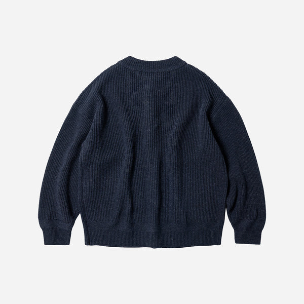 Frizmworks Heavy Wool Round Cardigan - Indigo