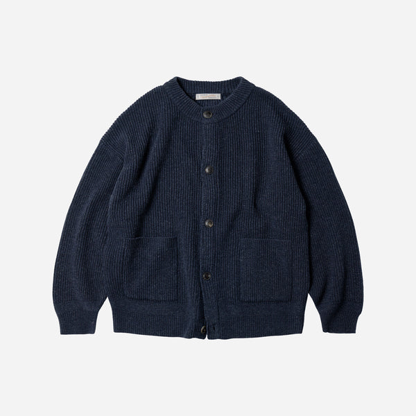 Frizmworks Heavy Wool Round Cardigan - Indigo
