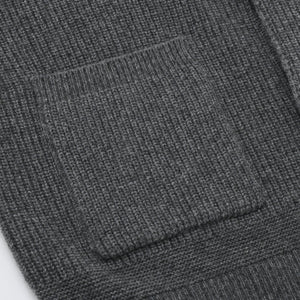 Frizmworks - HEAVY WOOL ROUND CARDIGAN - DARK GREY -  - Alternative View 1
