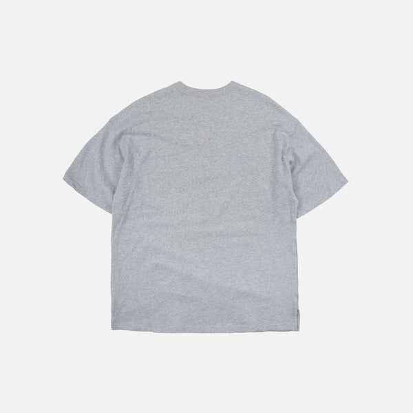 HENLEY HALF T-SHIRT - GREY