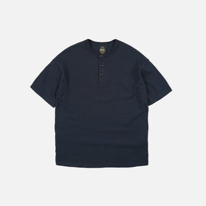 Frizmworks - HENLEY HALF T-SHIRT - NAVY -  - Main Front View