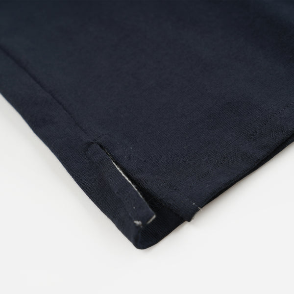 HENLEY HALF T-SHIRT - NAVY