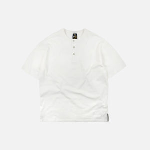 Frizmworks - HENLEY HALF T-SHIRT - WHITE -  - Main Front View