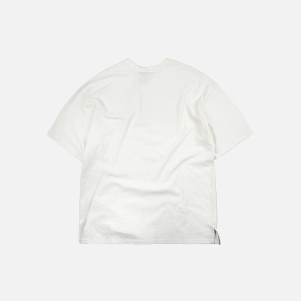 HENLEY HALF T-SHIRT - WHITE