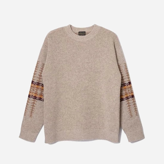 LAMBSWOOL CREW SWEATER - IVORY