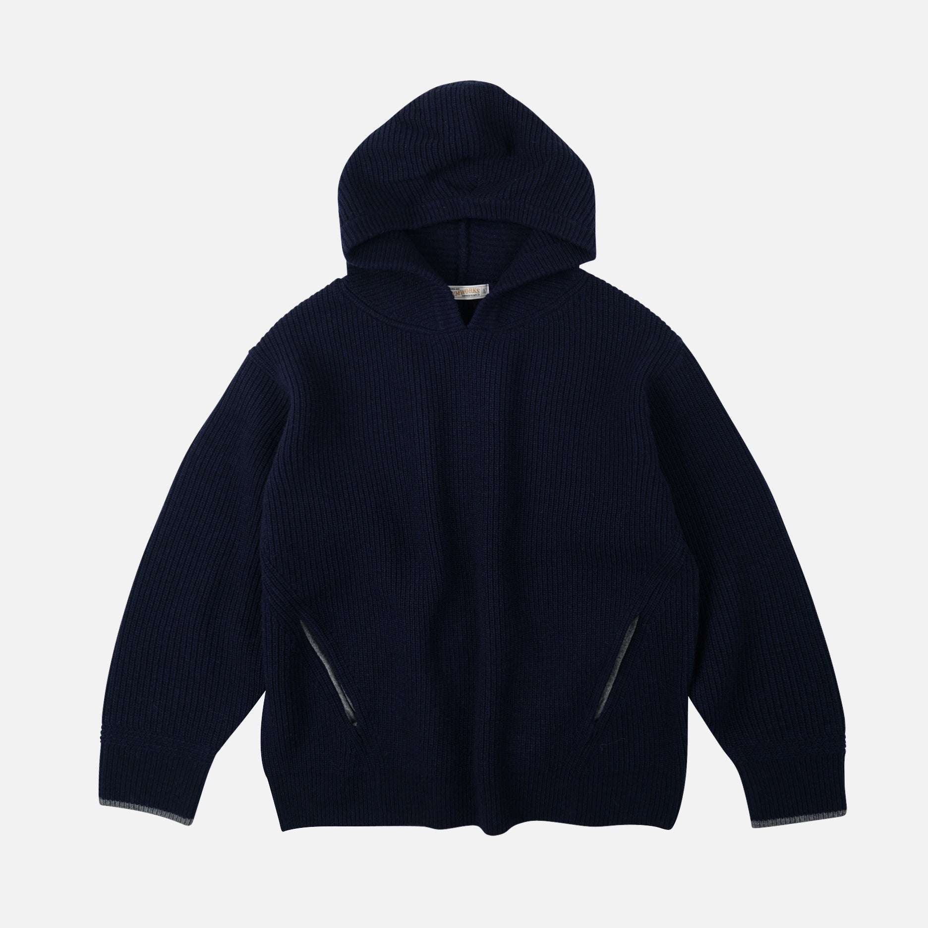 Frizmworks KANGAROO KNIT PULLLOVER HOODIE - NAVY - The Great