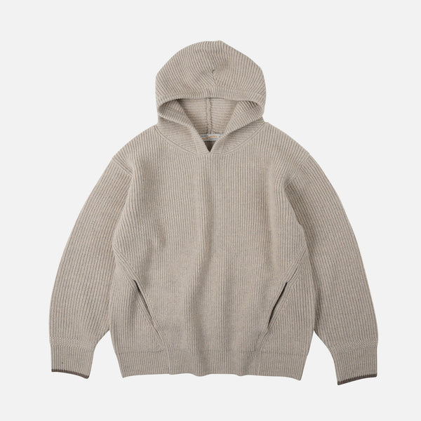 Frizmworks KANGAROO KNIT PULLOVER HOODIE - OATMEAL - The