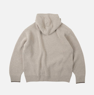 Frizmworks - KANGAROO KNIT PULLOVER HOODIE - OATMEAL -  - Alternative View 1