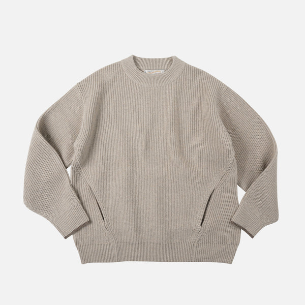 KANGAROO PULLOVER SWEATER - OATMEAL