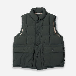 Frizmworks - KARAKORAM DOWN VEST - DARK GREEN -  - Main Front View