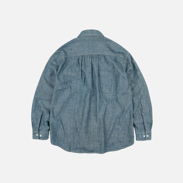 KUROKI CHAMBRAY WORK SHIRT - WASHED BLUE