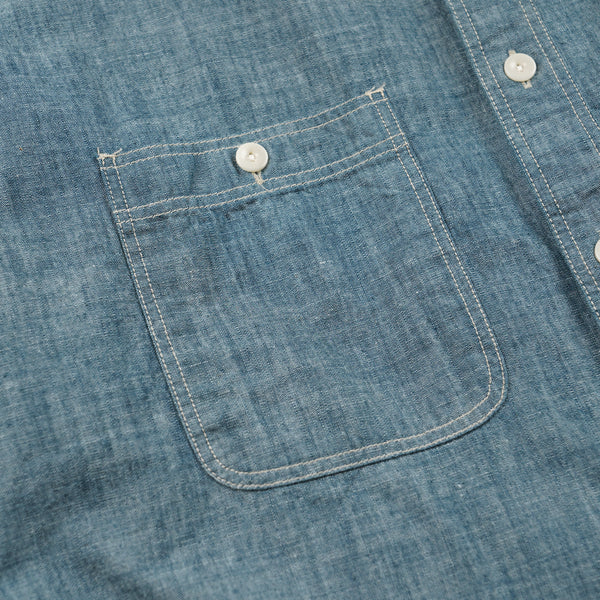 KUROKI CHAMBRAY WORK SHIRT - WASHED BLUE