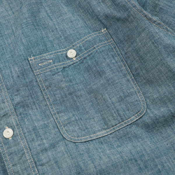 KUROKI CHAMBRAY WORK SHIRT - WASHED BLUE