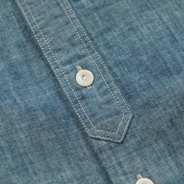 KUROKI CHAMBRAY WORK SHIRT - WASHED BLUE