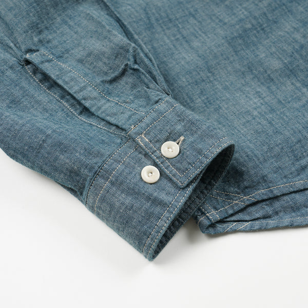 KUROKI CHAMBRAY WORK SHIRT - WASHED BLUE