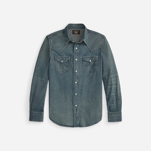 RRL | Washed Denim Western Shirt