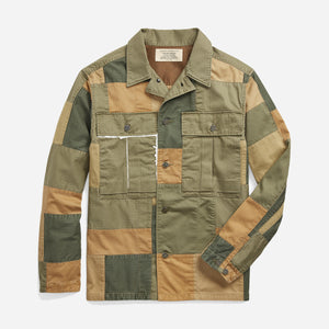 Double RL By Ralph Lauren - INFANTRY OS MIXED FABRIC SPORTS OVERSHIRT - MULTI -  - Main Front View