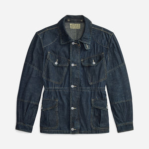Double RL By Ralph Lauren - FIELD DENIM JACKET - DARK BLUE -  - Main Front View