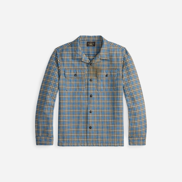 Matlock Camp Long Sleeve Sport Shirt - Blue