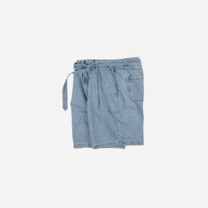 Frizmworks - LYOCELL BELTED DENIM SHORTS - LIGHT BLUE -  - Alternative View 1