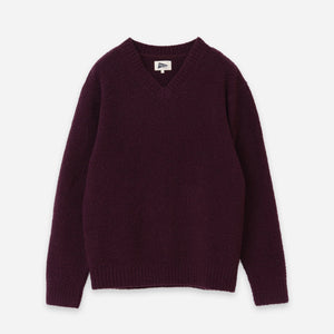 Pilgrim Surf + Supply - MCCOY V NECK BOA SWEATER - PURPLE -  - Main Front View