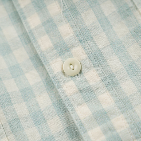 MELANGE CHECK WORK SHIRT - PALE GREEN