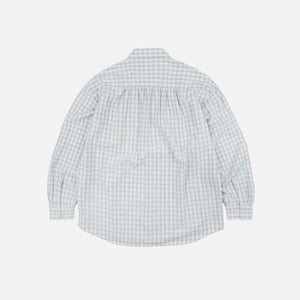 Frizmworks - MELANGE CHECK WORK SHIRT - SKY BLUE -  - Alternative View 1