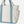 Load image into Gallery viewer, SMALL CAFE TOTE BAG - ECRU/SKY
