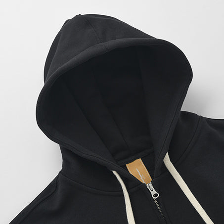 OG HEAVYWEIGHT FULL ZIP HOODIE - BLACK