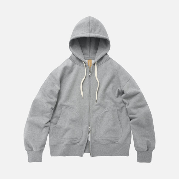 OG HEAVYWEIGHT FULL ZIP HOODIE - GREY