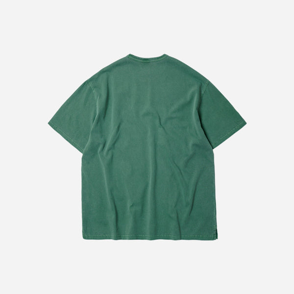 OG PIGMENT DYEING HALF TEE - GREEN