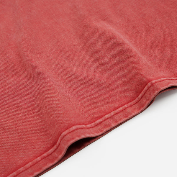 OG STONE WASHED POCKET T-SHIRT - RED