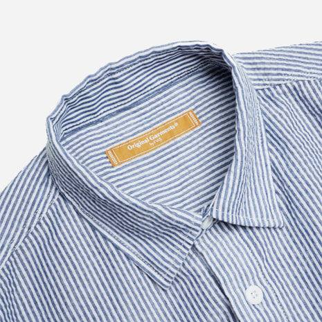 OG STRIPE SEERSUCKER SHIRT - BLUE