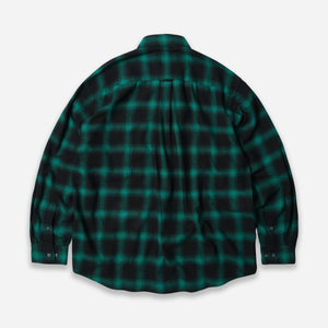 Frizmworks - OMBRE FLANNEL RELAXED SHIRT - GREEN -  - Alternative View 1