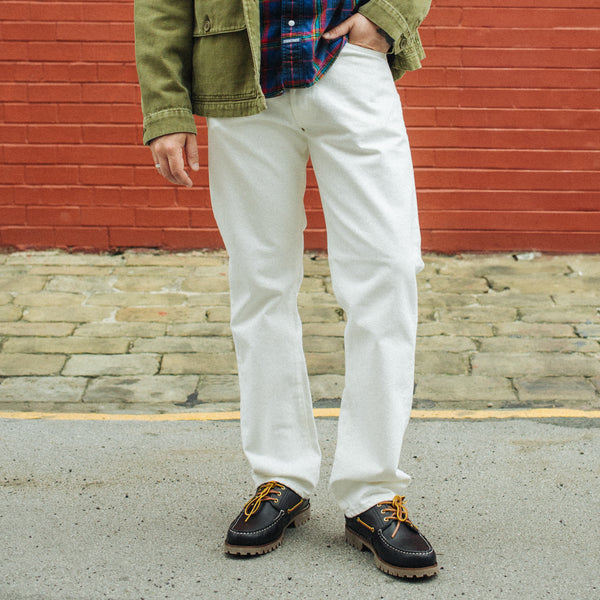 105 90's DENIM JEANS - WHITE